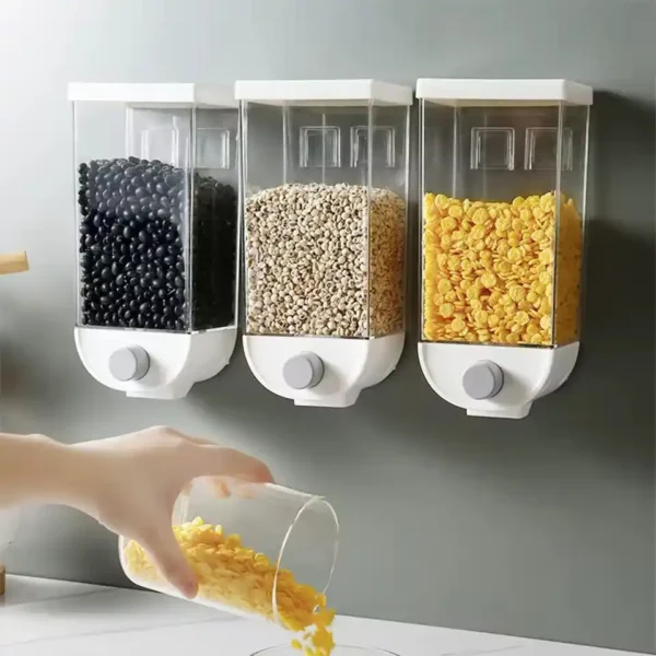 Dispensador de Alimentos Secos, Semillas o Cereal