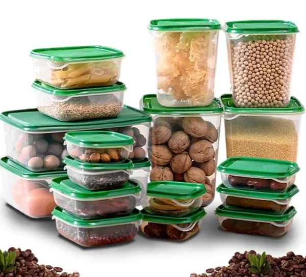CONTENEDORES PARA ALIMENTOS 17 PIEZAS
