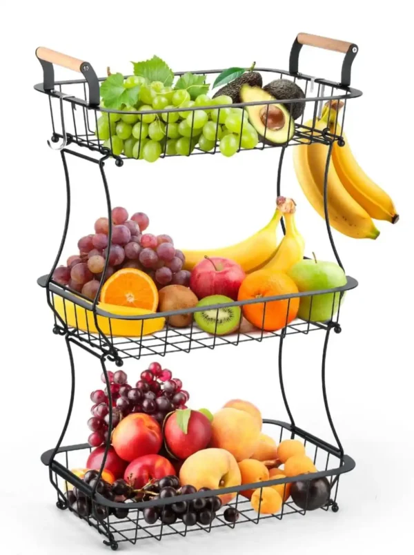 Cesta 3 Niveles Organizador Frutero