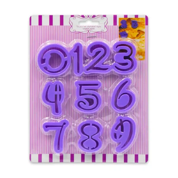 Set Cortadores de Numeros tipografía de Disney