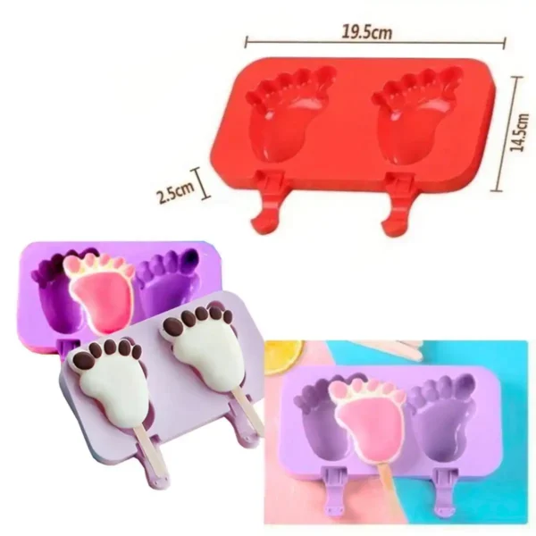 Molde para paletas en forma de pies - Image 3