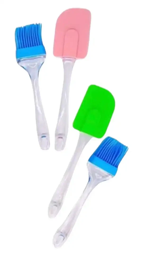 Set espátula y brocha de silicón para cocina o repostería