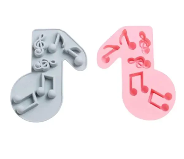 Molde De Silicona Notas Musicales