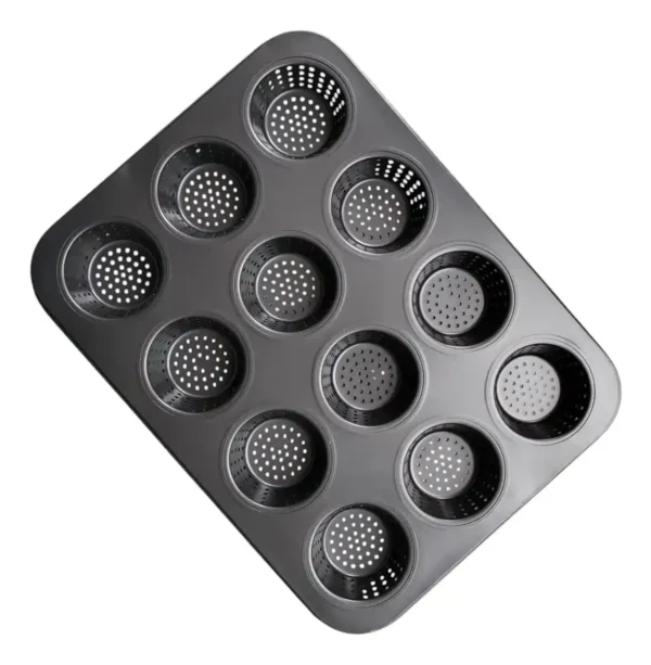 Molde Antiadherente Perforado 12 Cupcakes Muffins