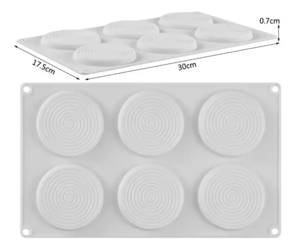 Molde forma espiral caramelo 6 cavidades - Image 5