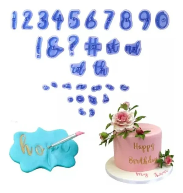 Sellos Cortadores Fondant Números Y Signos 31 Piezas - Image 6