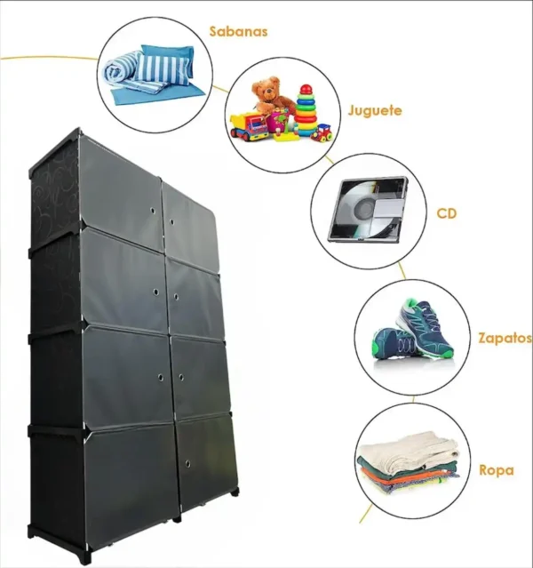 Organizador Multiusos con puertas Zapatera 8 espacios - Image 3