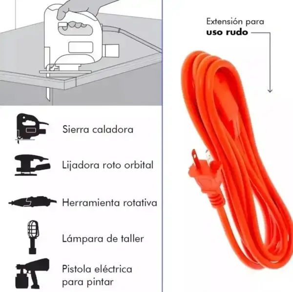 Extensión eléctrica multicontacto 8 metros - Image 4
