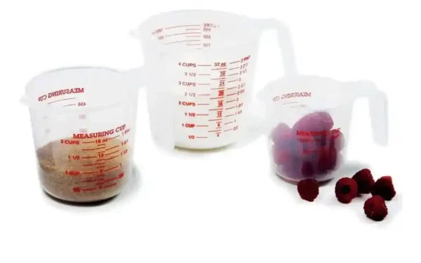 Set de 3 Jarras Medidoras de Plástico 1000ml, 500ml, 250ml. - Image 3