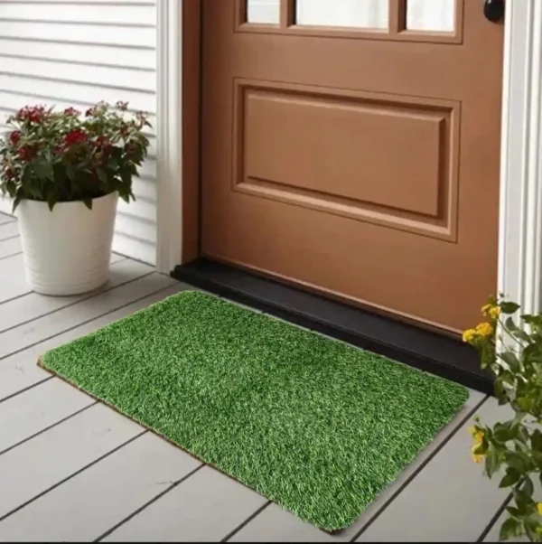 2 tapetes para entrada pasto artificial sintético decorativo o para mascota - Image 7