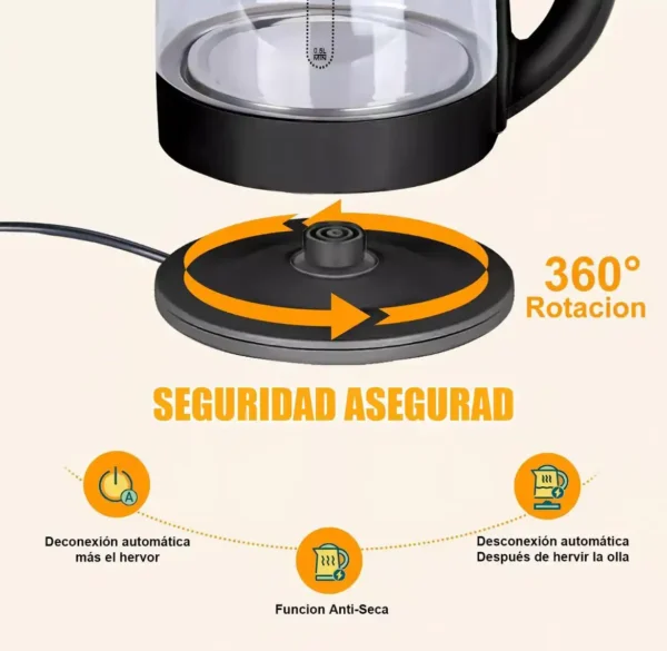 Tetera eléctrica de vidrio - Image 5